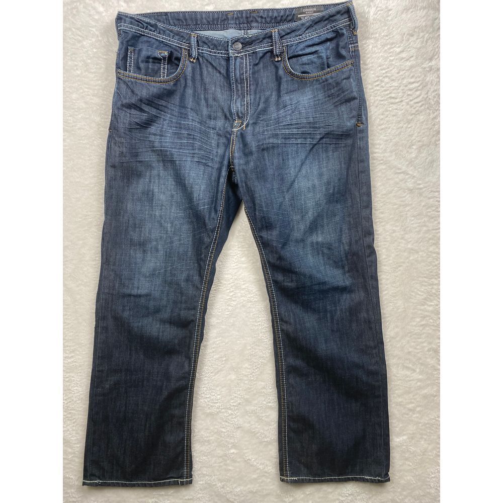Buffalo David Bitton Driven Basic Straight Leg Med Wash Denim Jean Men's W40 L30
